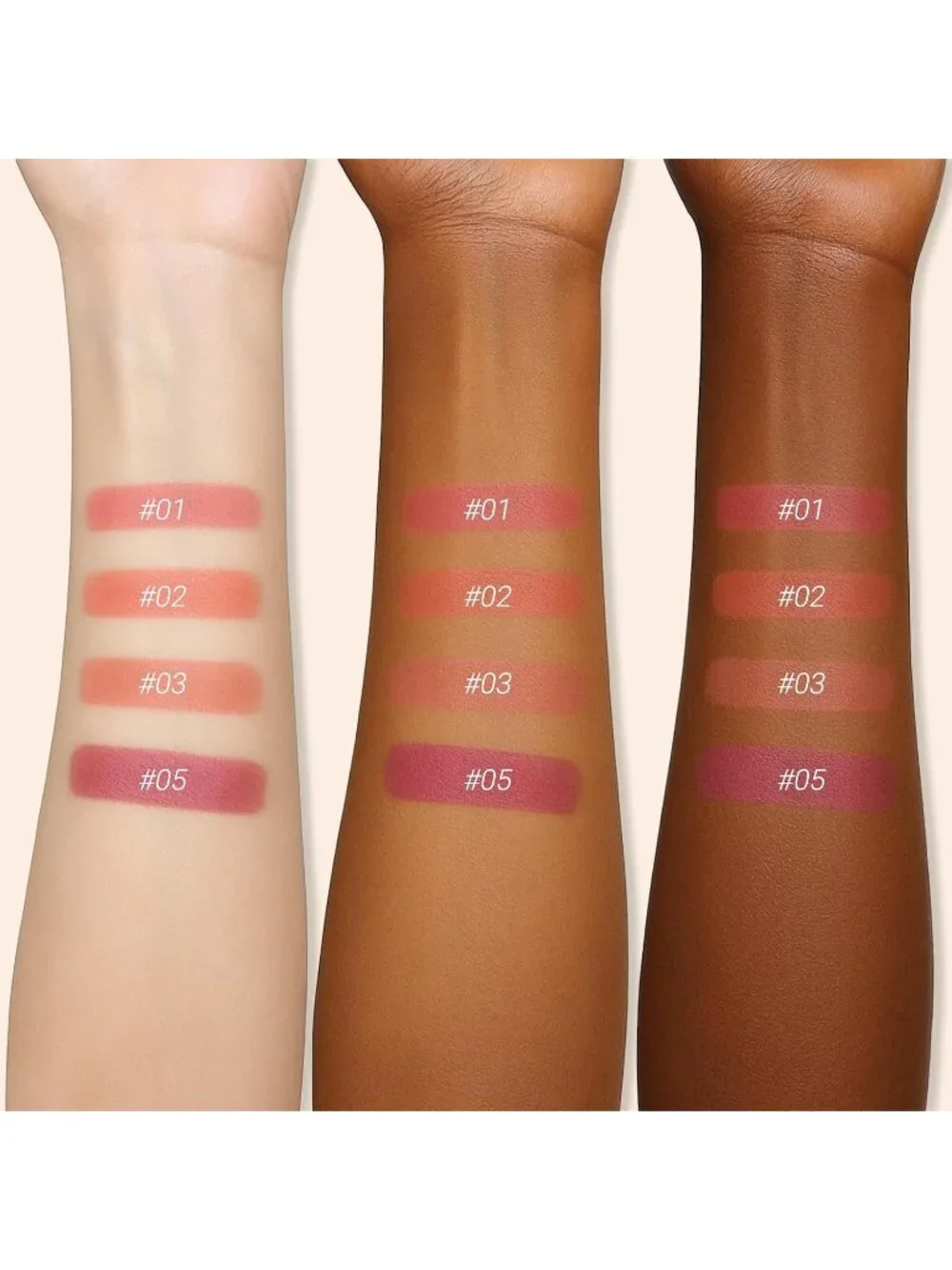 Women's 05# Mauve 24 Hour Long-lasting Rose Matte Classic Lipstick Crayon
